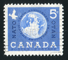 Naklejka premium postage stamp