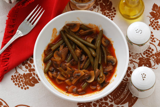 Jud&iacute;as verdes con setas