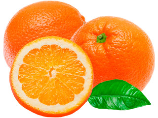 orange isolated on white background