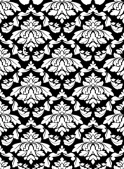 Behang Damask seamless pattern © Vector Tradition