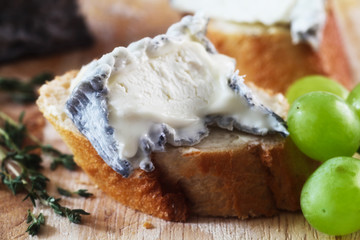 Goat Cheese on White Bread