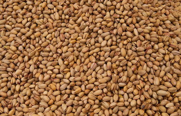 Whole Pistachios as Background