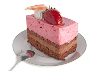 Strawberry mousse cake