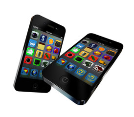 Two touch screen phones
