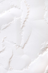 Fototapeta na wymiar close up of white flour powder for background