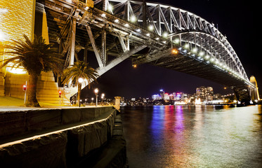 Obraz premium sydney harbour at night