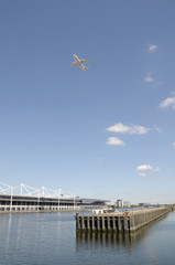 View of Royal Victoria dock, London