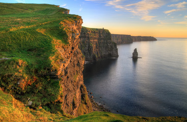 Fototapeta Cliffs of Moher at sunset - Ireland obraz