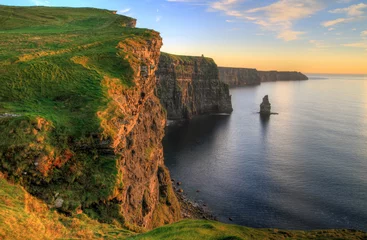 Foto op Canvas Cliffs of Moher bij zonsondergang - Ierland © Patryk Kosmider