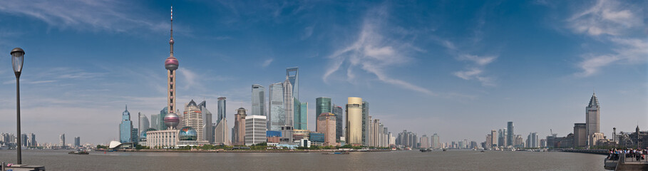 Naklejka premium Shanghai - vue panoramique de Pudong
