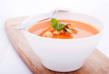 Creamy carrot soup