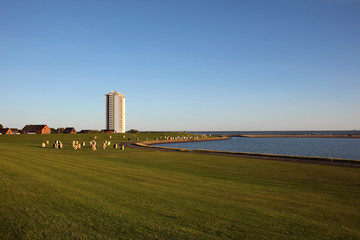 Büsum an der Nordsee im Abendlicht