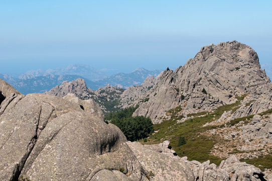 Sardinia, Italy: peak of Limbara Mountain