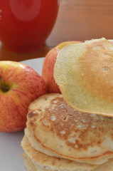 Naklejka na ściany i meble Pancake Breakfast and Apple