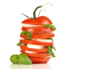 Tomate mit Mozzarella