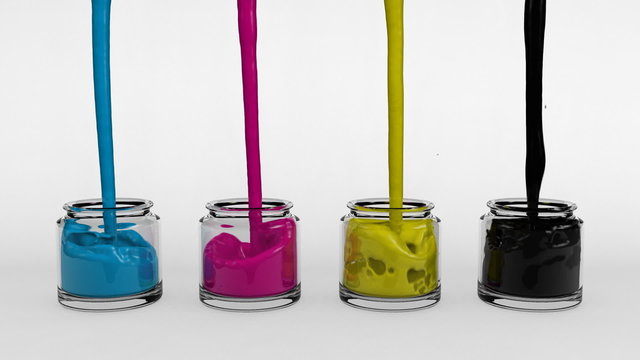 CMYK Paint Pots