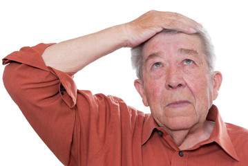 Senior ist vergesslich