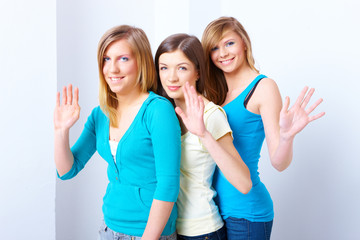 Obraz premium Three girls friendship
