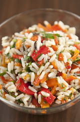 Risotto with peppers