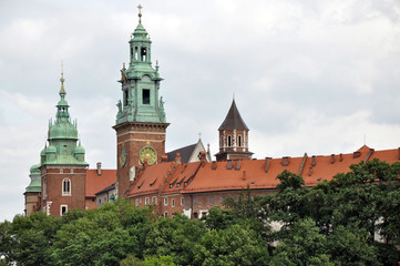 Fototapeta na wymiar Wawel panorama