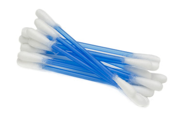 Cotton Swabs On White