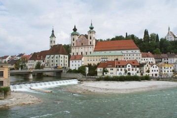 Fototapeta na wymiar Die Stadt Steyr in Oberösterreich