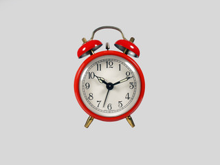 Old red clock