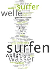 Obraz premium Surfen