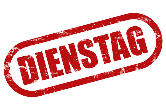 Grunge Stempel rot DIENSTAG