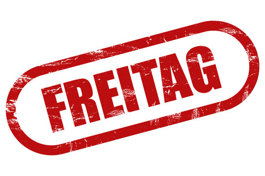 Grunge Stempel rot FREITAG