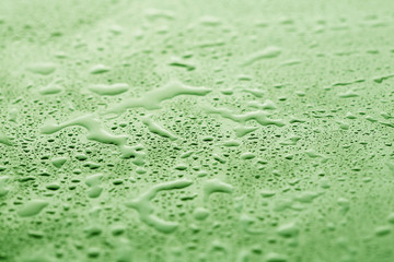green water drops