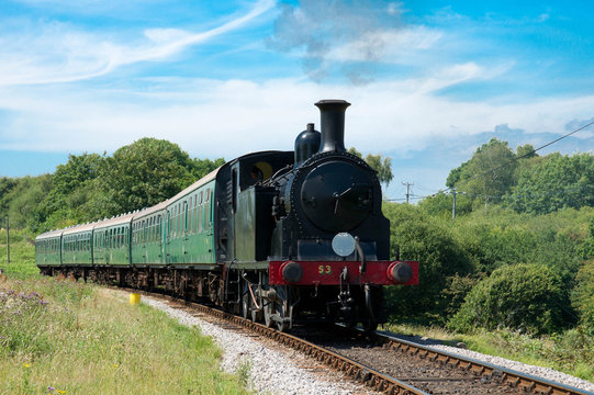 Fototapeta steam train