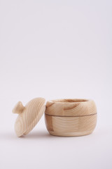 wooden box with cover
