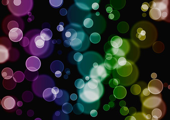 Obraz na płótnie Canvas Colored Bubbles
