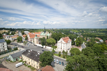 Fototapeta na wymiar Panorama of Sandomierz city, Poland