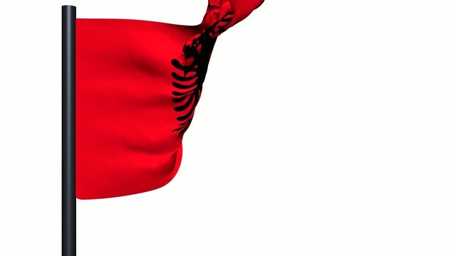 bandiera animata albania vento