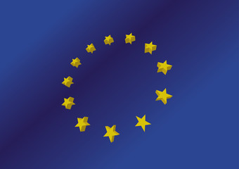 european flag 3D