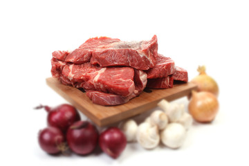 Beef and ingredients