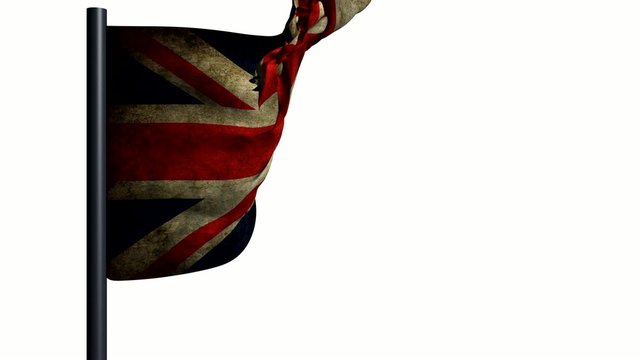 bandiera animata inglese vento grundge