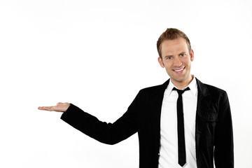 Geschaeftsmann ausgestreckter Arm 4