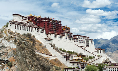 Potala palace in Lhasa, Tibet