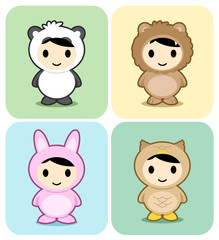 Cute animal costume series