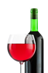 Wine concept with gradient background