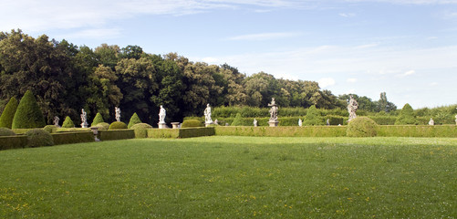 Park with statues, Lysa nad Labem, Czech Republic