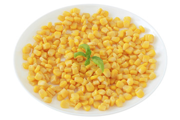corn on a plate