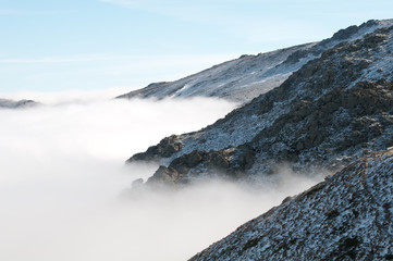 Sardinia, Italy: winter at Bruncu Spina mountain