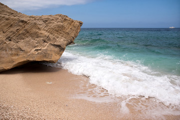 Sardinia, italy: Orosei gulf,  Cala Mariolu beach.