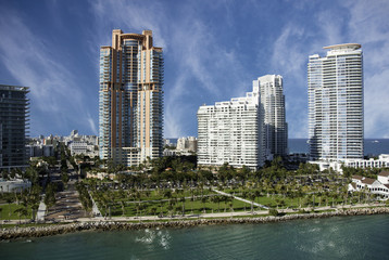 Fototapeta na wymiar Miami Beach Buildings and Colors, U.S.A.