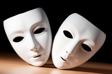 Masks with theatre concept
