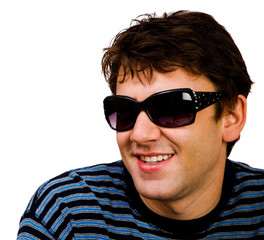 Handsome man smiling